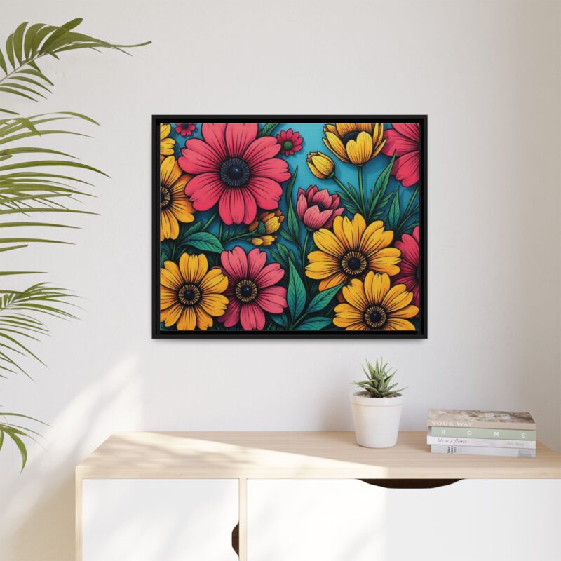 Matte Canvas, Framed Pop Garden - Image 124