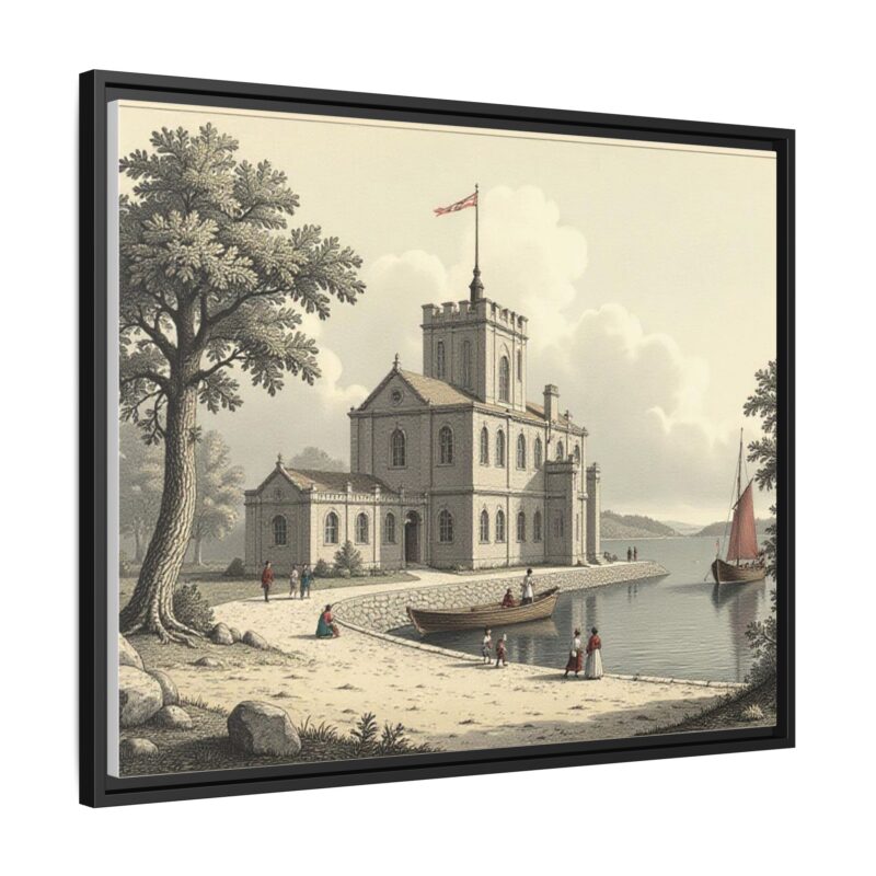 Framed Wall Art - 1820s in England Matte Canvas - Image 107