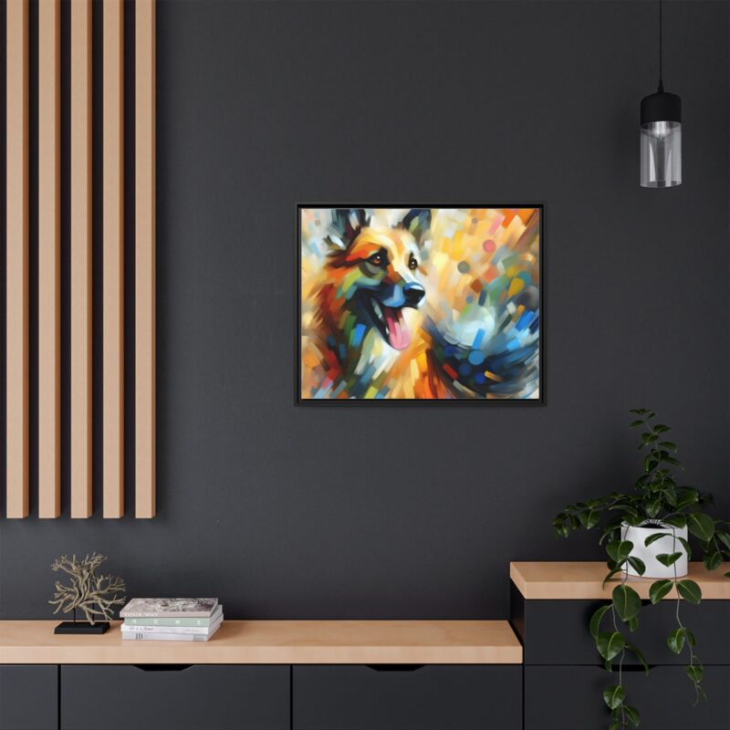 Abstract Dog Portrait Art - Unique Canvas for Pet Lovers - Image 49