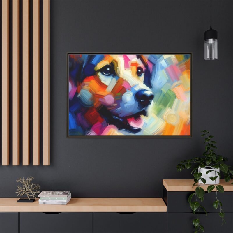 Contemporary Abstract Dog Painting - Vibrant Wall Art Deco - Image 45