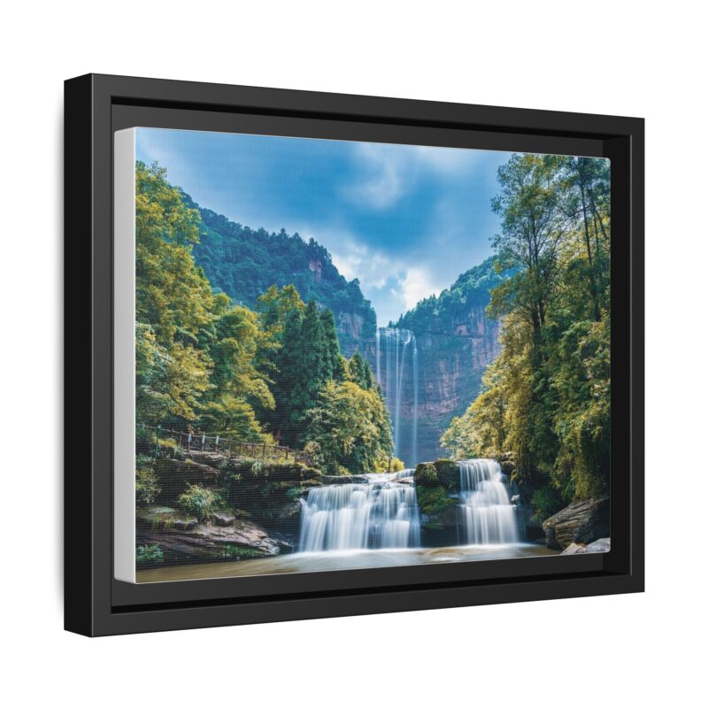 Canvas Wall Art - Waterfall Mountain Landscape - Image 7