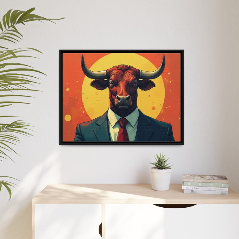 Matte Canvas, Framed Bullish Ambition - Image 28