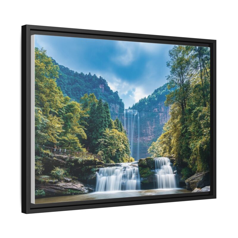 Canvas Wall Art - Waterfall Mountain Landscape - Image 23
