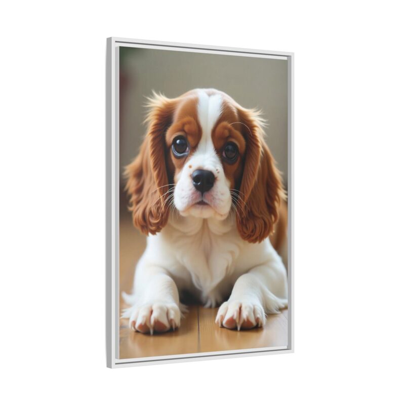 A beautifully detailed canvas print of a Cavalier King Charles Spaniel" - Image 103