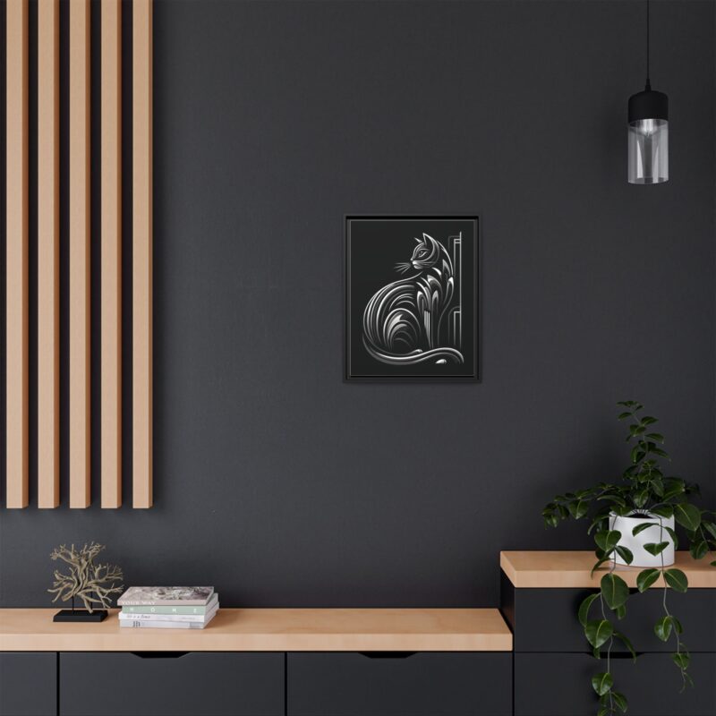 Unique and Eye-Catching: Black Cat Art Deco Wall Decor - Image 20