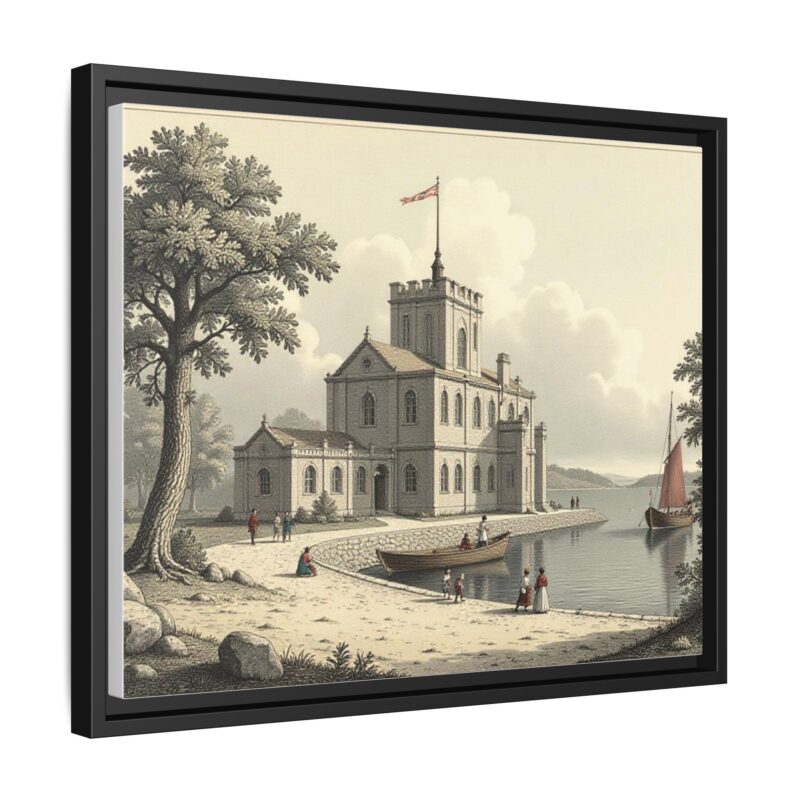 Framed Wall Art - 1820s in England Matte Canvas - Image 19