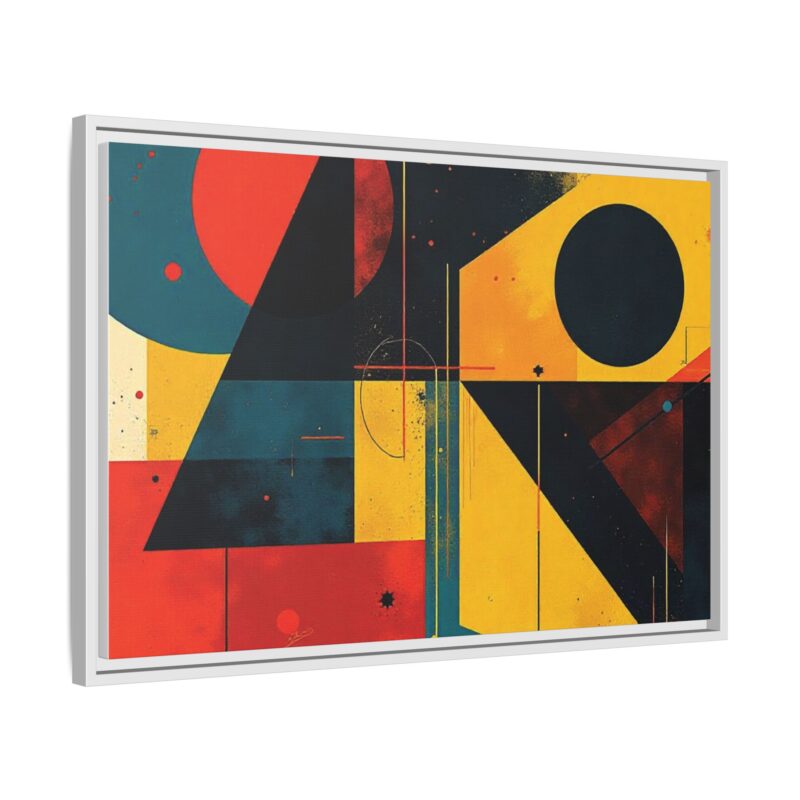 Matte Canvas, Framed Dynamic Geometry a striking abstract artwork - Image 87