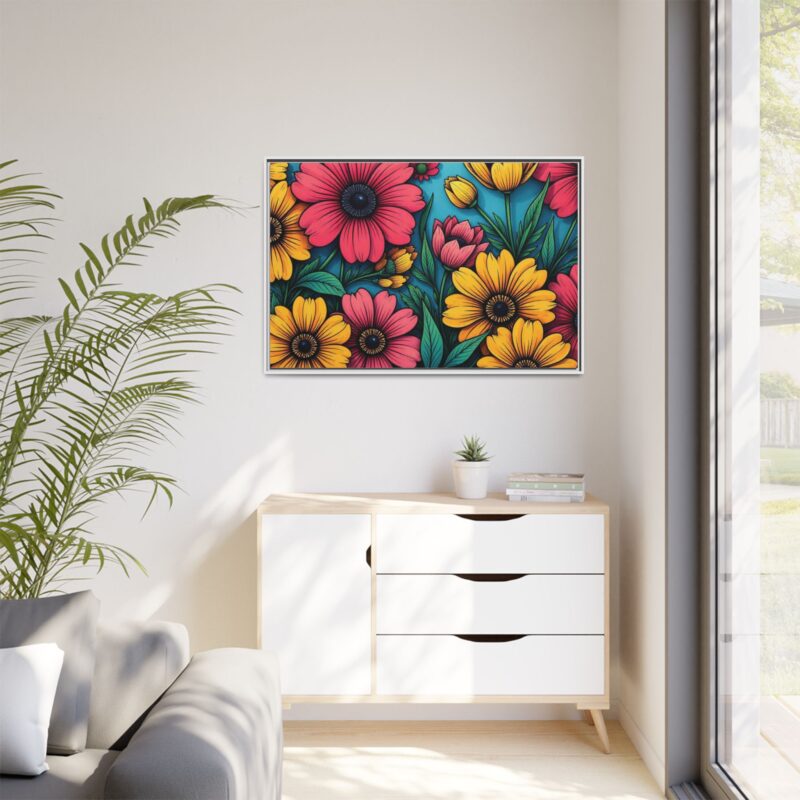 Matte Canvas, Framed Pop Garden - Image 120