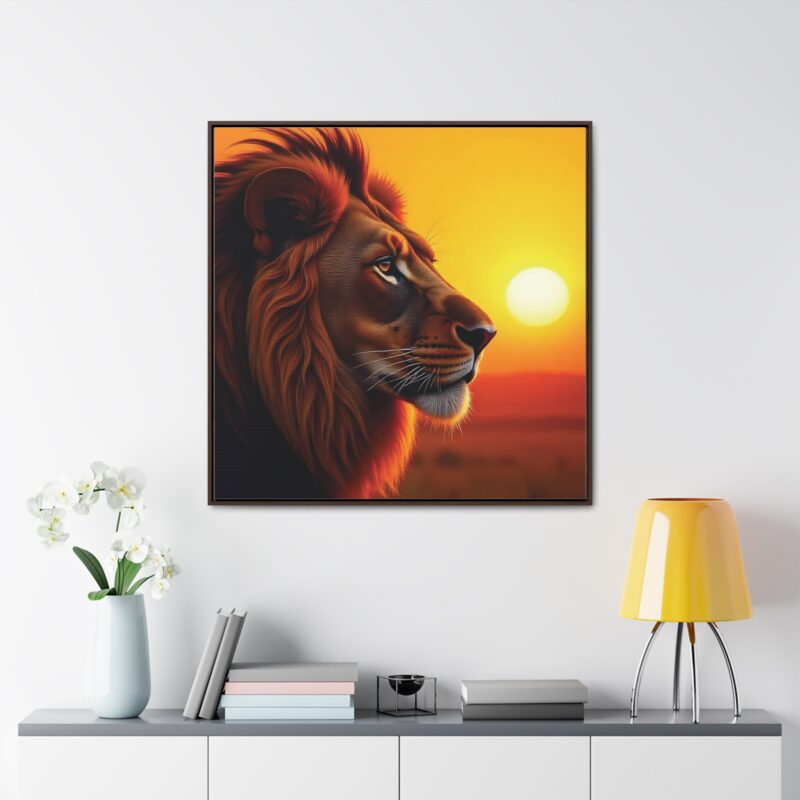 Canvas Wraps - Majestic Lion in Golden Sunset - Image 48