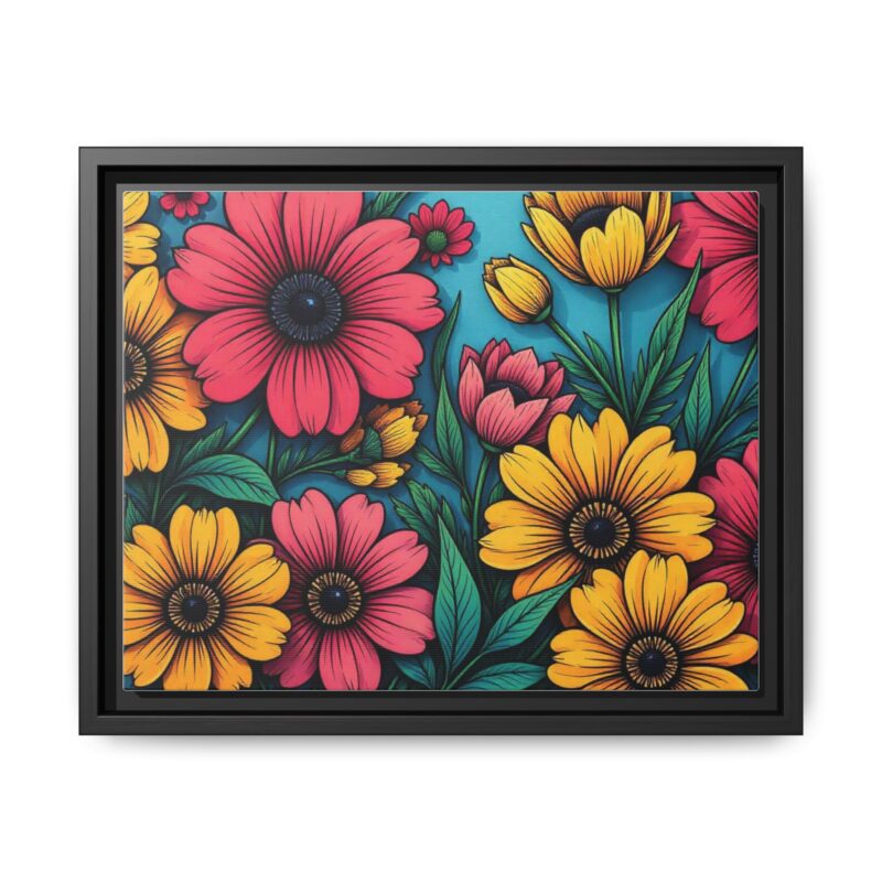 Matte Canvas, Framed Pop Garden - Image 10