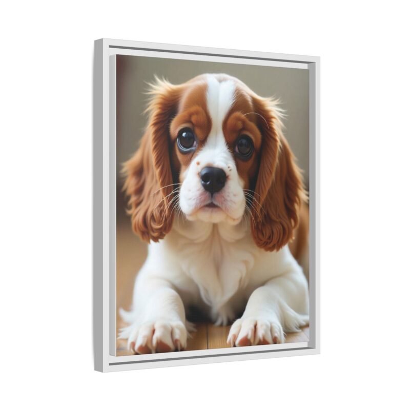 A beautifully detailed canvas print of a Cavalier King Charles Spaniel" - Image 71