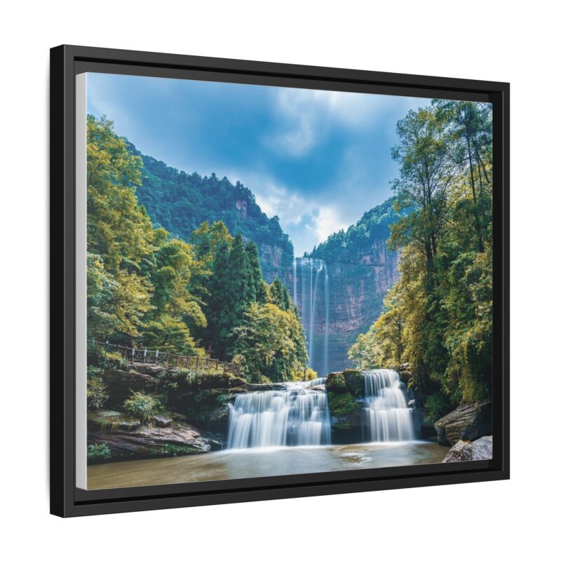 Canvas Wall Art - Waterfall Mountain Landscape - Image 19