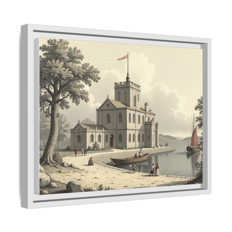 Framed Wall Art - 1820s in England Matte Canvas - Image 63