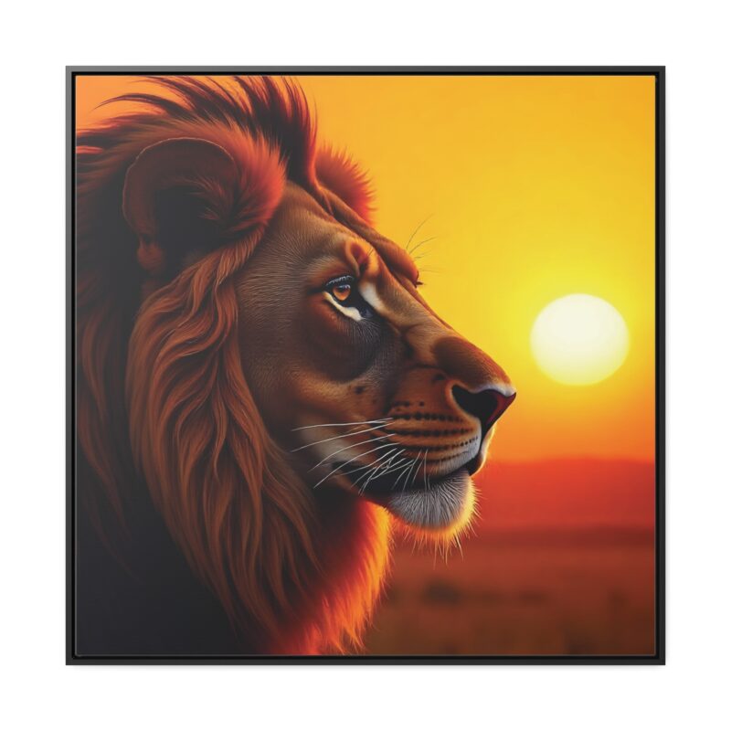 Canvas Wraps - Majestic Lion in Golden Sunset - Image 41