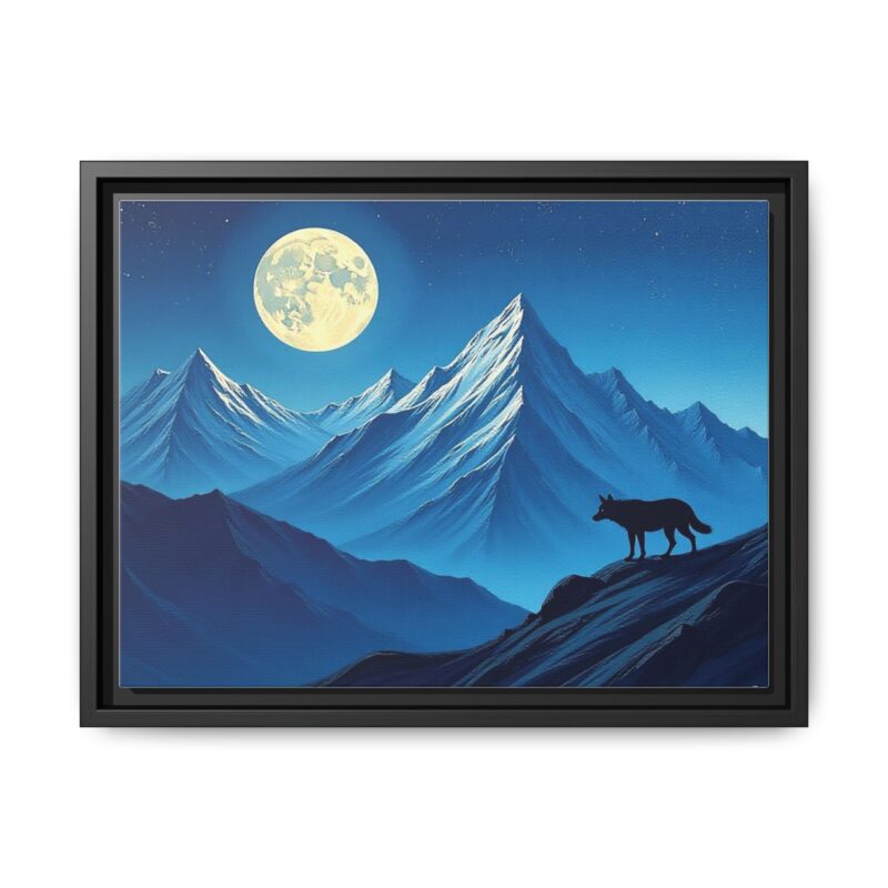 Canvas Wall Art: Moonlit Mountain Landscape - Image 14