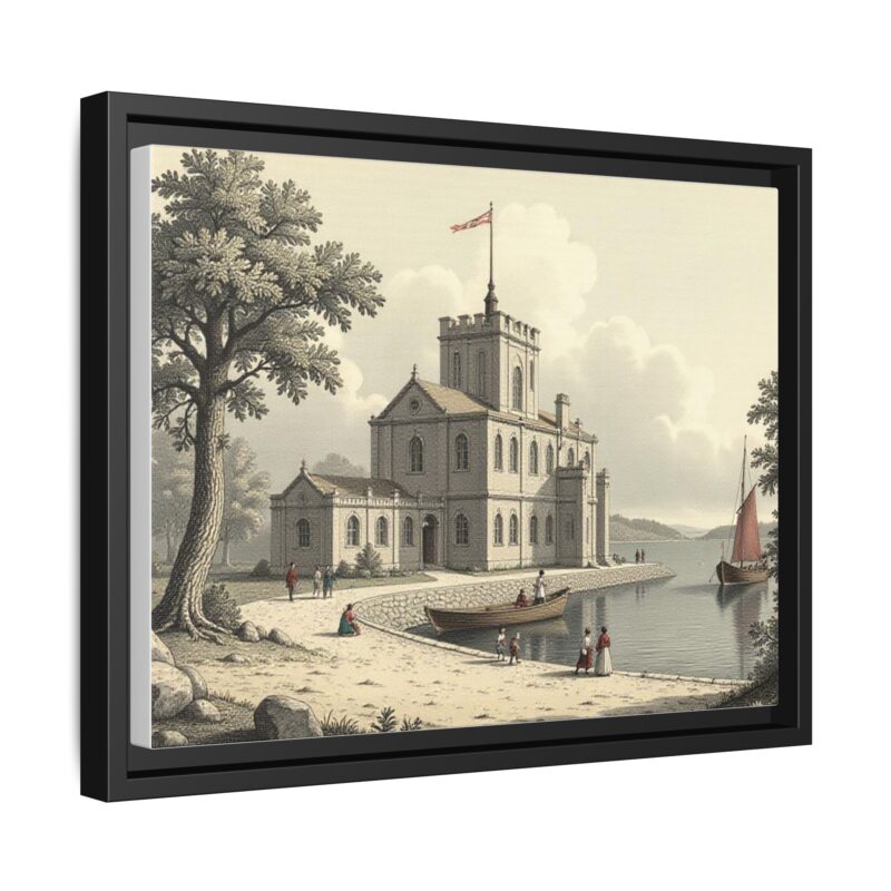 Framed Wall Art - 1820s in England Matte Canvas - Image 15