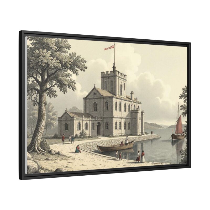 Framed Wall Art - 1820s in England Matte Canvas - Image 35