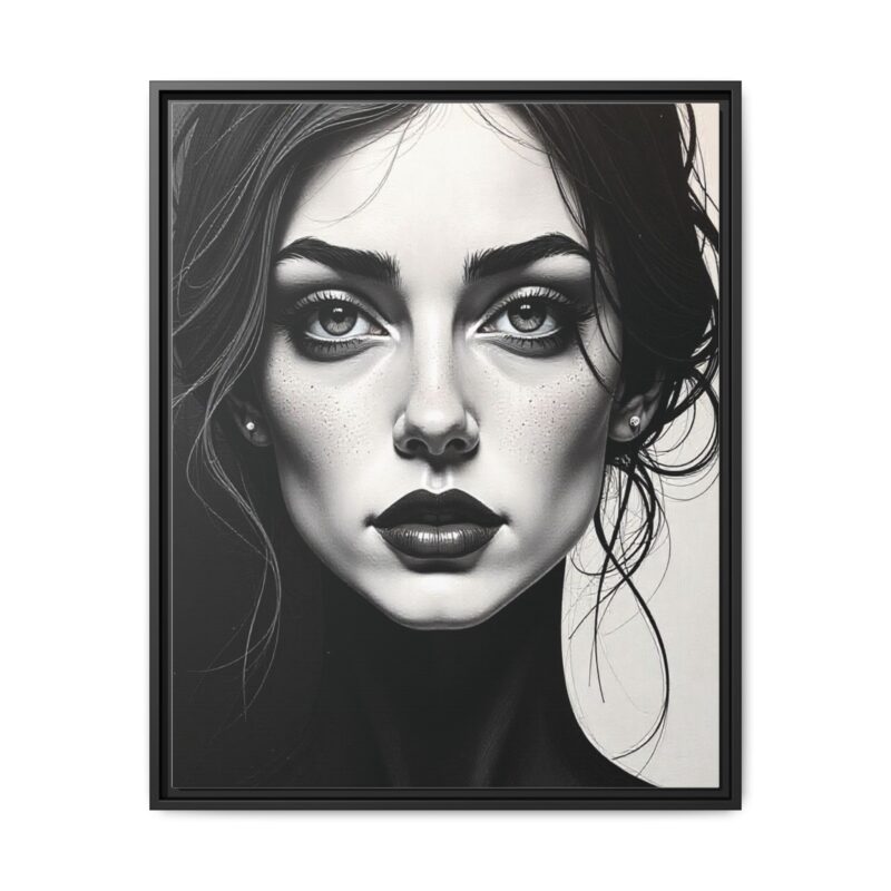Canvas Wall Art - Abstract Woman's Face Portrait - Image 85