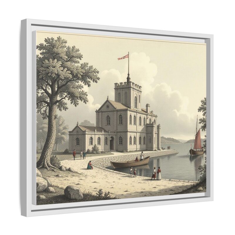 Framed Wall Art - 1820s in England Matte Canvas - Image 71