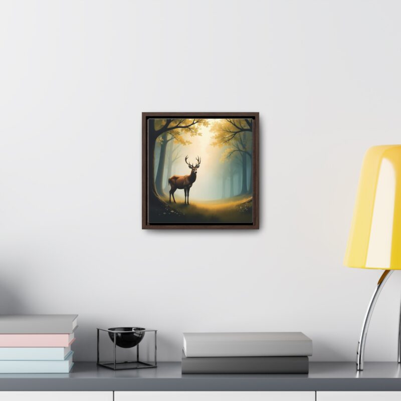 Canvas Wraps - Graceful Deer in Misty Forest Wall Art - Image 8