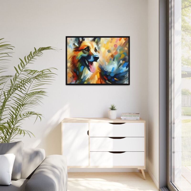 Abstract Dog Portrait Art - Unique Canvas for Pet Lovers - Image 40
