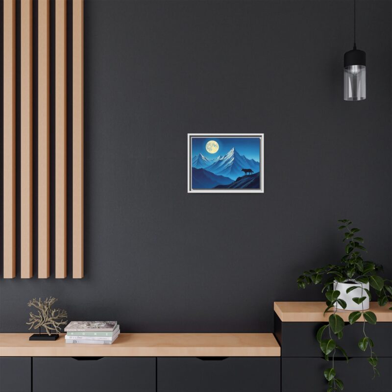 Canvas Wall Art: Moonlit Mountain Landscape - Image 61