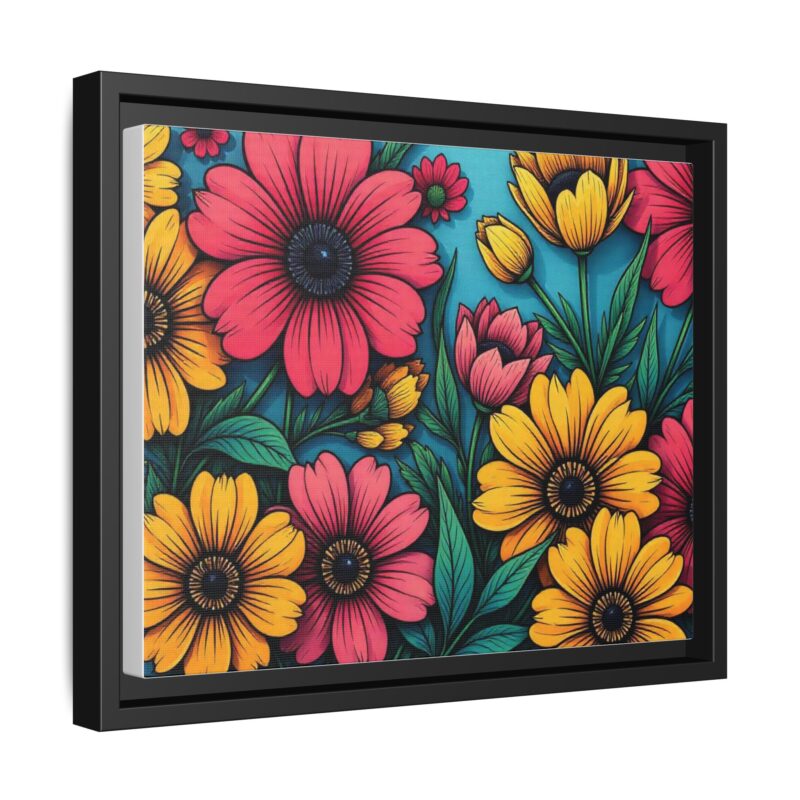 Matte Canvas, Framed Pop Garden - Image 11