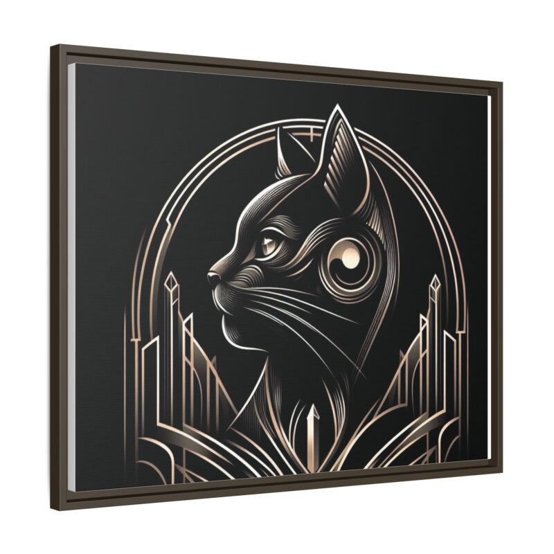 Elegant Art Deco Black Cat Canvas - Dark and Luxurious Wall Art Design - Image 50