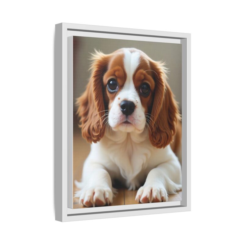 A beautifully detailed canvas print of a Cavalier King Charles Spaniel" - Image 55