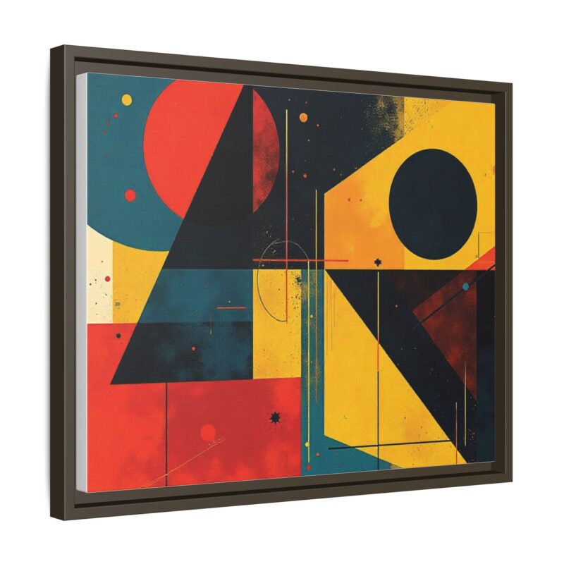 Matte Canvas, Framed Dynamic Geometry a striking abstract artwork - Image 67