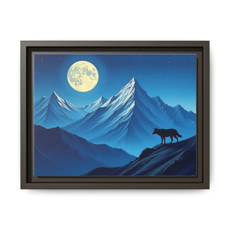 Canvas Wall Art: Moonlit Mountain Landscape - Image 42