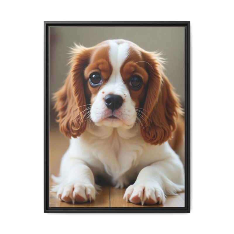 A beautifully detailed canvas print of a Cavalier King Charles Spaniel" - Image 30