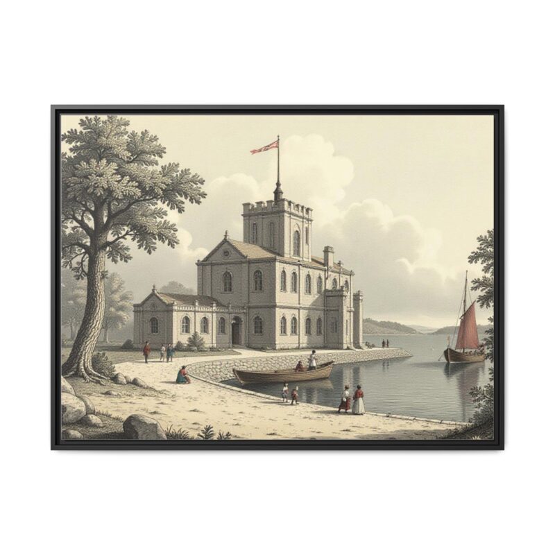 Framed Wall Art - 1820s in England Matte Canvas - Image 2