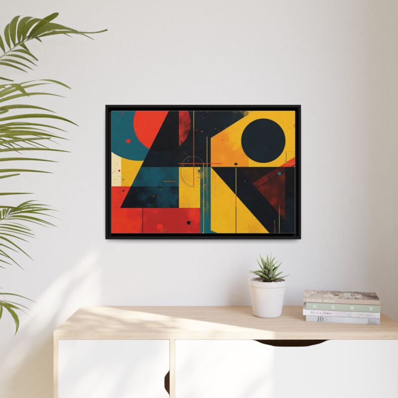 Matte Canvas, Framed Dynamic Geometry a striking abstract artwork - Image 28
