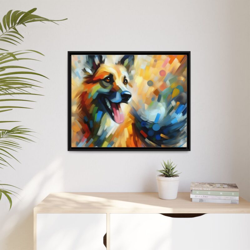 Abstract Dog Portrait Art - Unique Canvas for Pet Lovers - Image 52