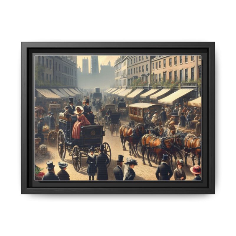 Matte Canvas, Framed Regency Elegance: England in the 1820s - Image 6