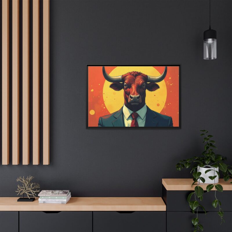 Matte Canvas, Framed Bullish Ambition - Image 29