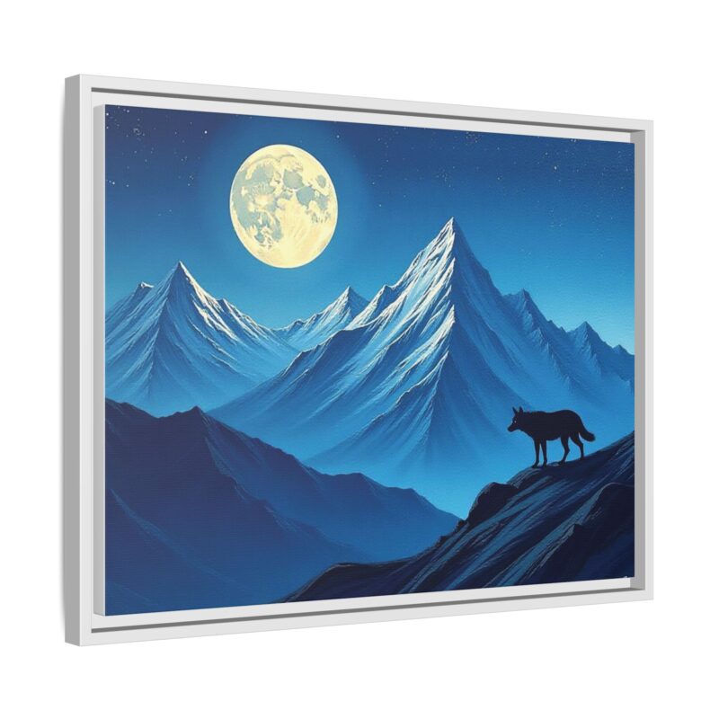 Canvas Wall Art: Moonlit Mountain Landscape - Image 79