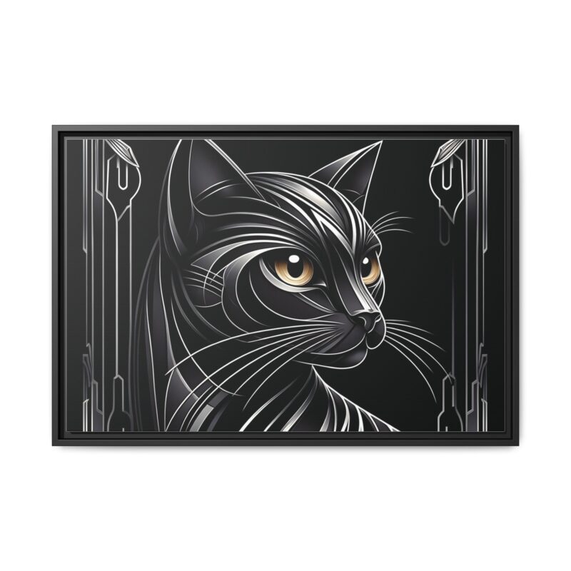 Glamorous Black Cat Art Deco Prints - Stylish and Dark Home Decor - Image 26