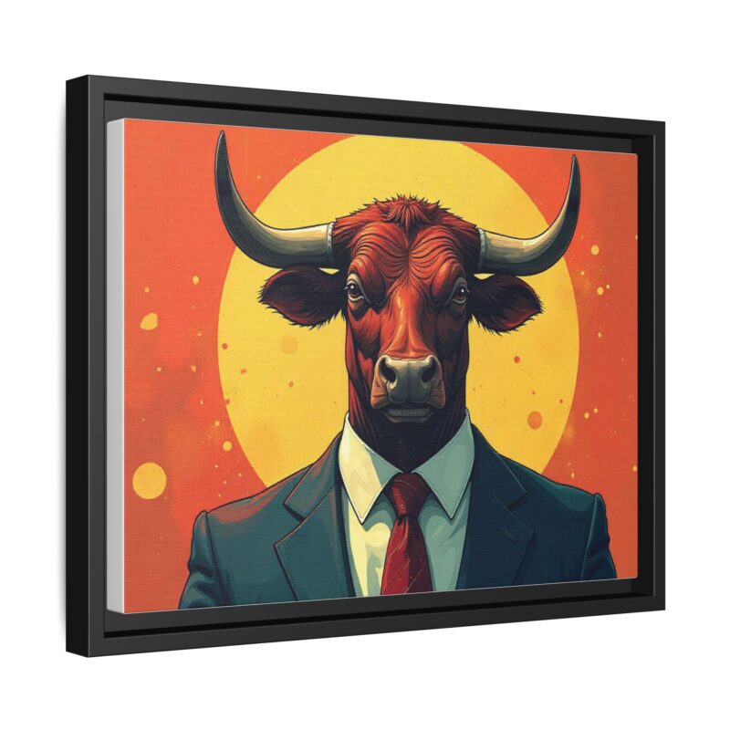 Matte Canvas, Framed Bullish Ambition - Image 15