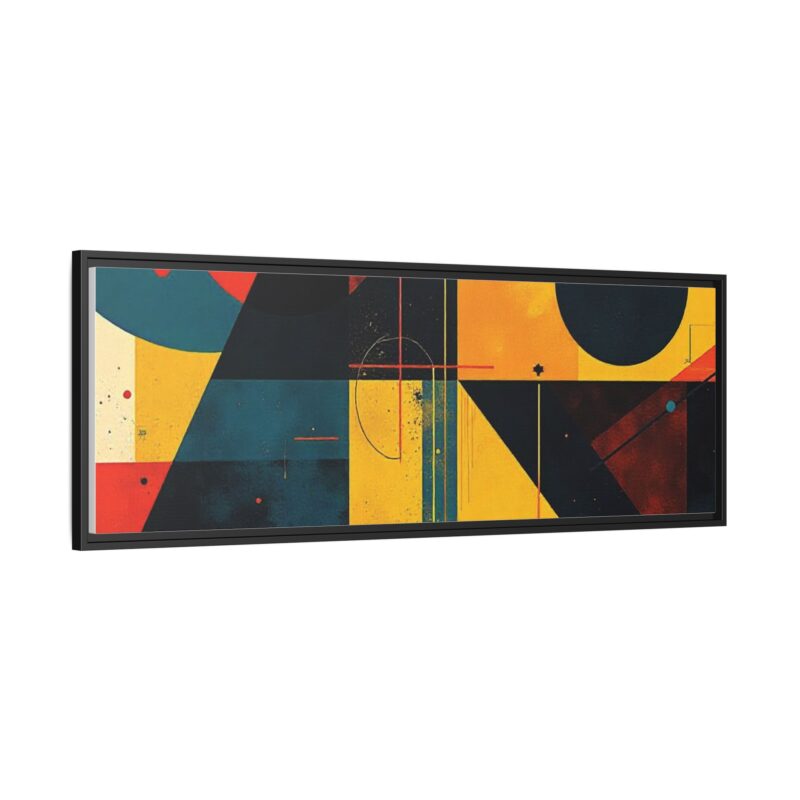 Matte Canvas, Framed Dynamic Geometry a striking abstract artwork - Image 135