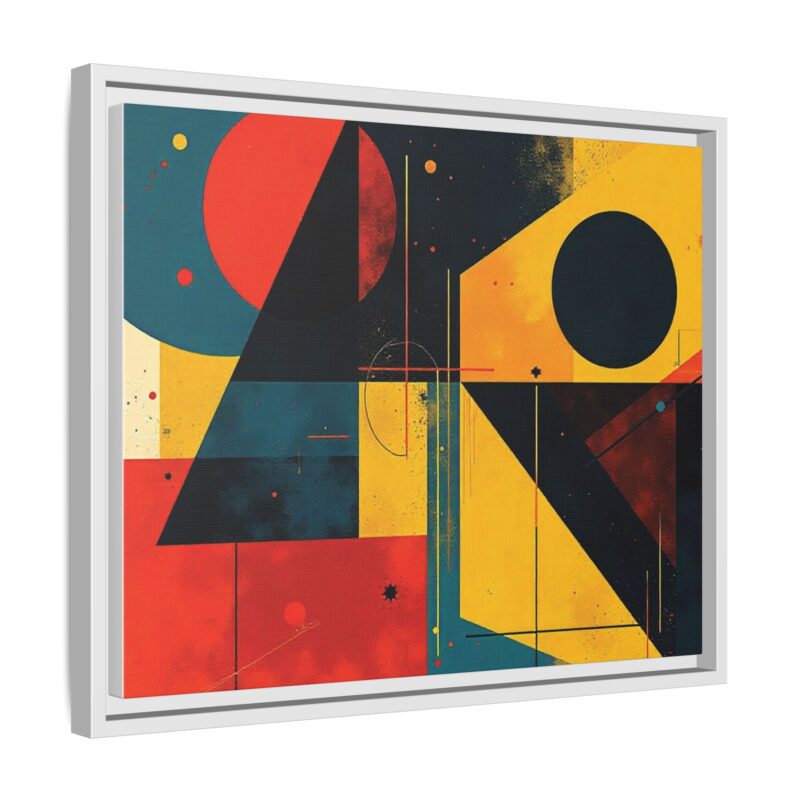 Matte Canvas, Framed Dynamic Geometry a striking abstract artwork - Image 71
