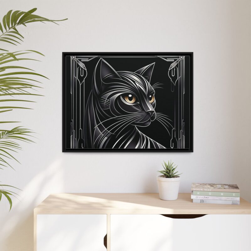 Glamorous Black Cat Art Deco Prints - Stylish and Dark Home Decor - Image 29