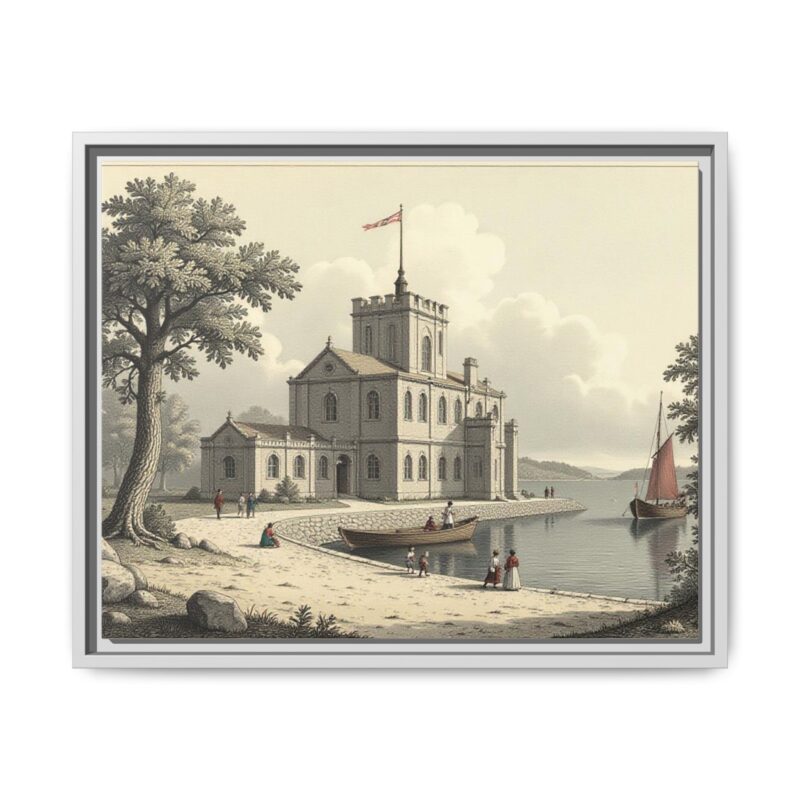 Framed Wall Art - 1820s in England Matte Canvas - Image 70