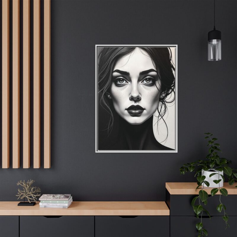 Canvas Wall Art - Abstract Woman's Face Portrait - Image 84