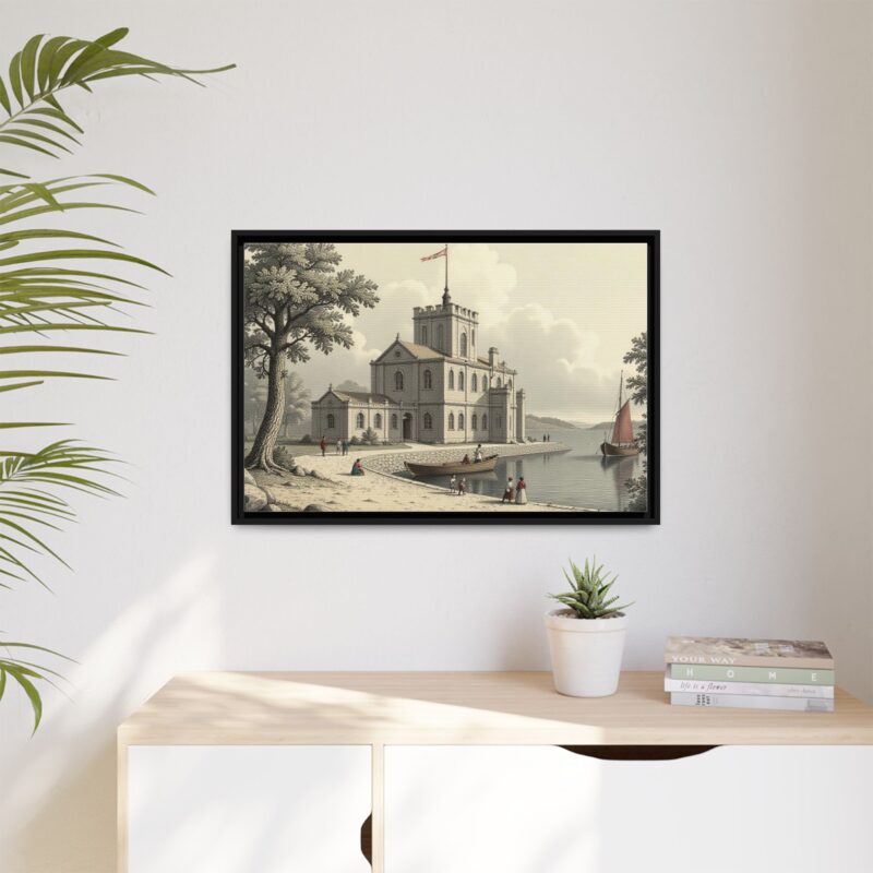 Framed Wall Art - 1820s in England Matte Canvas - Image 25