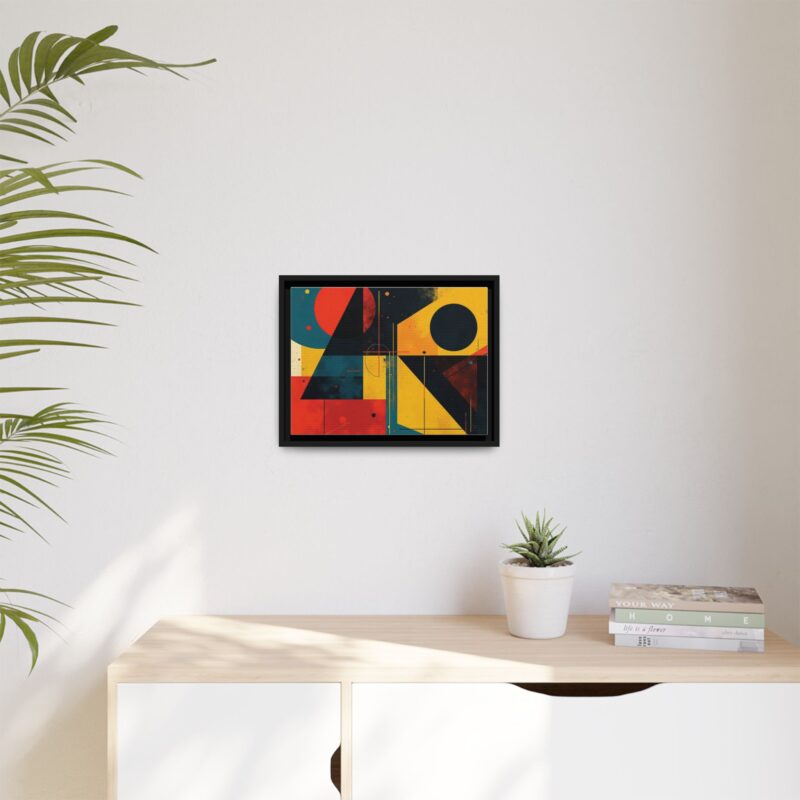 Matte Canvas, Framed Dynamic Geometry a striking abstract artwork - Image 16