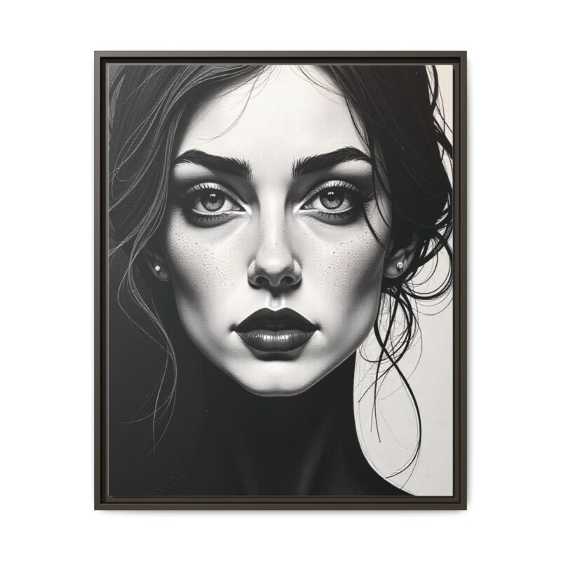 Canvas Wall Art - Abstract Woman's Face Portrait - Image 89