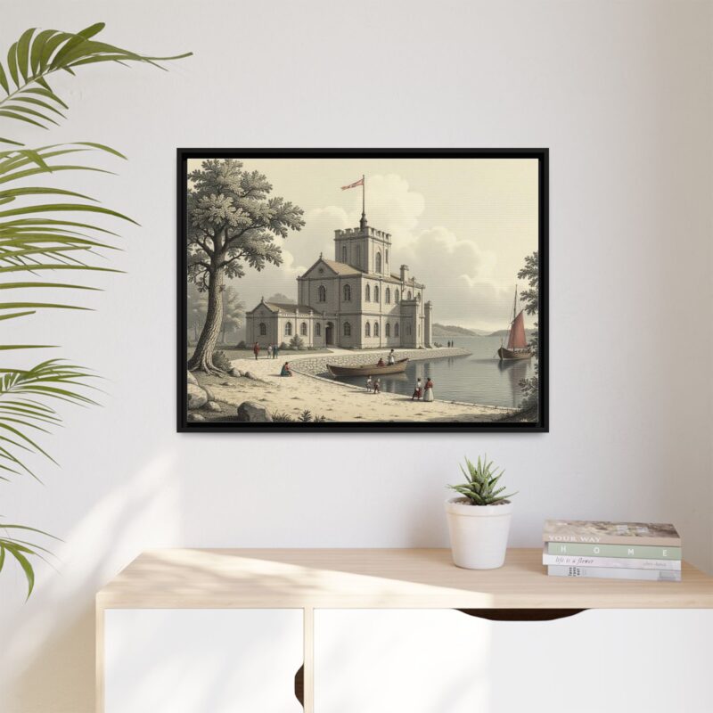 Framed Wall Art - 1820s in England Matte Canvas - Image 29