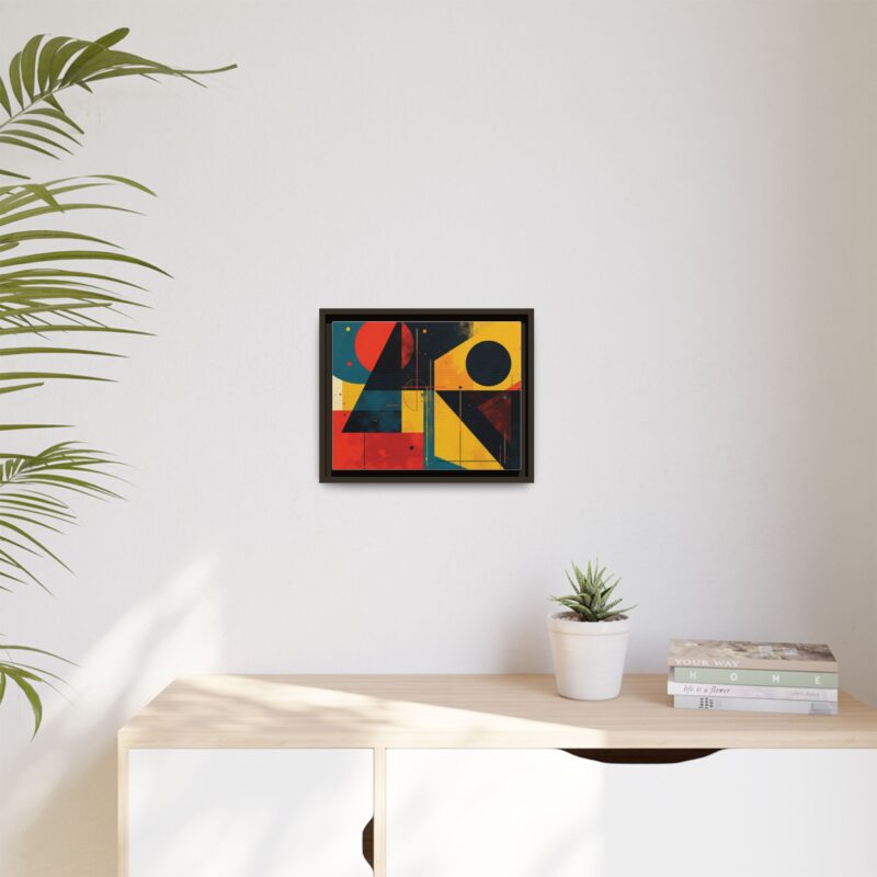Matte Canvas, Framed Dynamic Geometry a striking abstract artwork - Image 52